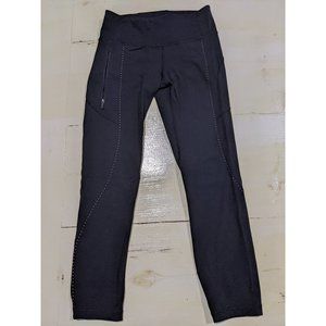 Lululemon Extra Mile Crop Leggings (Reflective 23") size 4